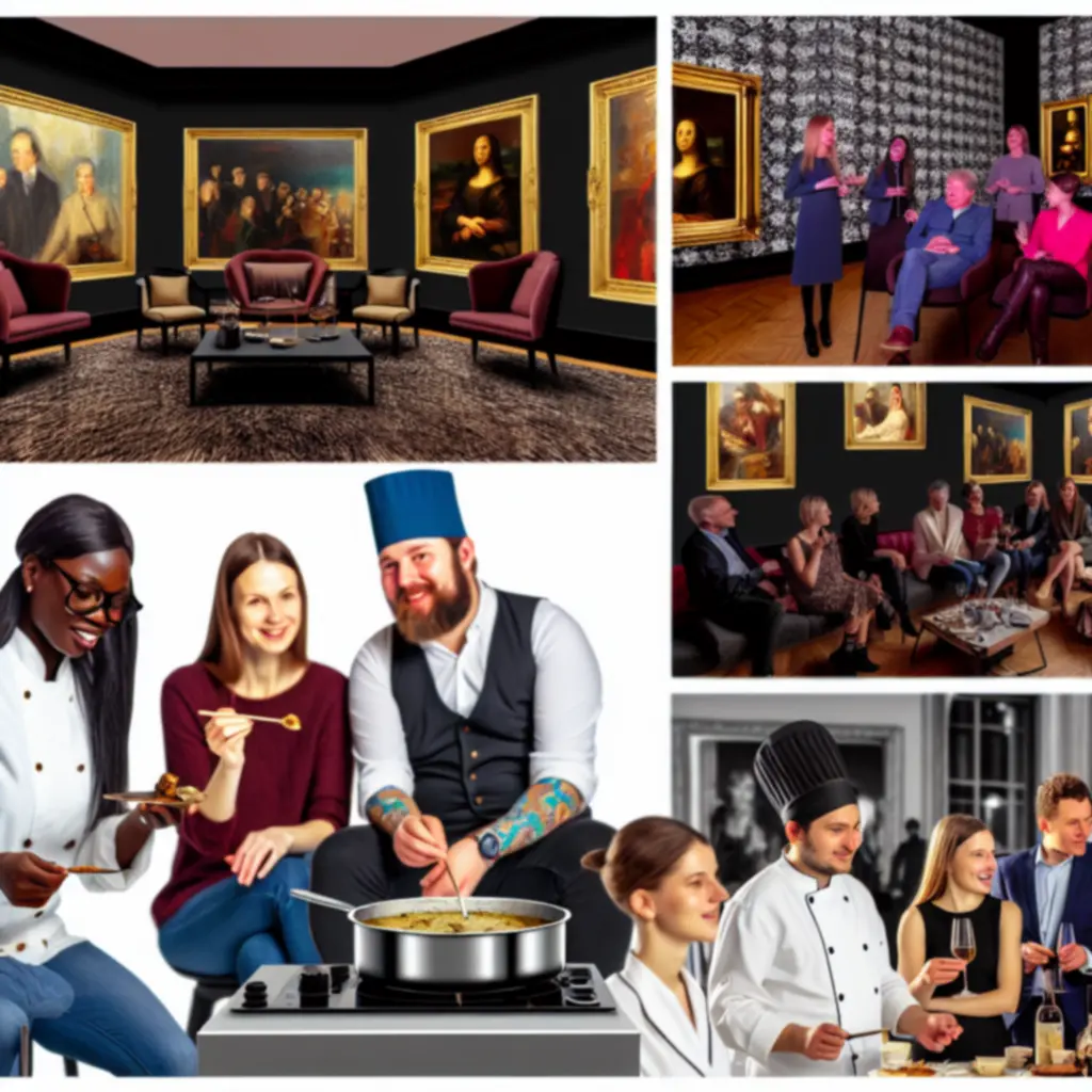 Wystawa sztuki połączona z degustacją wina i dań w Glamour Dine House